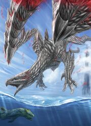 ludroth from monster hunter (series) by nutuki