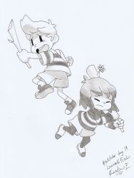 frisk (undertale) from inktober by kerstin edin