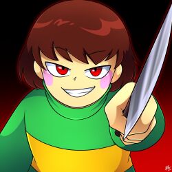 chara (undertale) from undertale by august minner
