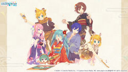 hatsune miku from crypton future media by colorful palette