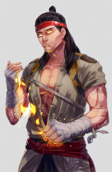 liu kang from mortal kombat by flamechamp10n