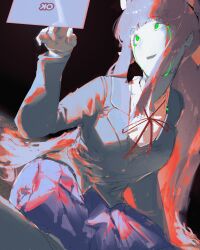 monika (doki doki literature club) from doki doki literature club
