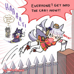 fenomeno (black flames of the righteous spirit) (umamusume) from jojo no kimyou na bouken by shibedraws