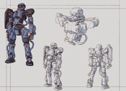 zaku ii from gundam by kou (mechalog)