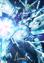 unicorn gundam from gundam by amasaki yusuke