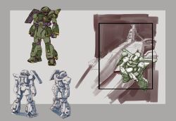 zaku i from gundam by kou (mechalog)