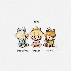 baby peach from super mario bros.