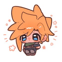 cloud strife from crisis core: final fantasy vii