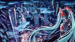 hatsune miku from vocaloid
