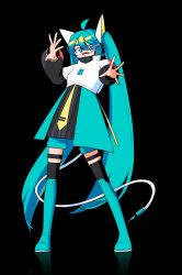 hatsune miku from vocaloid