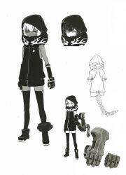 strength (black rock shooter) from black rock shooter by huke