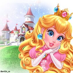 princess peach from super mario bros.