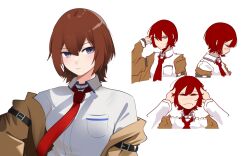 makise kurisu from science adventure by holeecrab