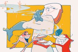 powdered toast man from ren & stimpy by kinako (moment)