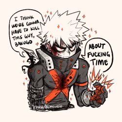 bakugou katsuki from boku no hero academia
