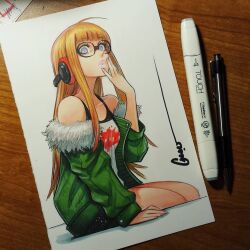 sakura futaba from persona by omar dogan