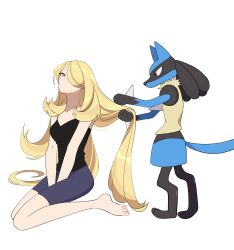 cynthia (pokemon) from pokemon by mijukuma