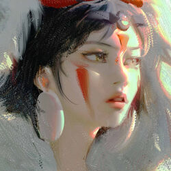 san (mononoke hime) from mononoke hime by ladyshalirin