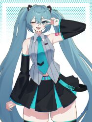 hatsune miku from vocaloid
