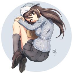 mika (girls und panzer) from girls und panzer