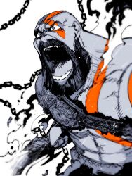 kratos (god of war) from god of war by manabu yashiro