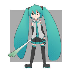 hatsune miku from vocaloid