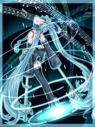 hatsune miku from vocaloid by akino coto
