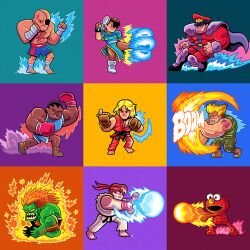 balrog (street fighter) from sesame street