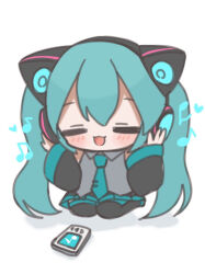 hatsune miku from vocaloid