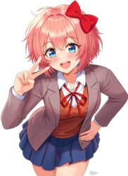 sayori (doki doki literature club) from doki doki literature club