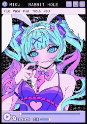 hatsune miku from rabbit hole (vocaloid)
