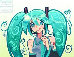 hatsune miku from vocaloid