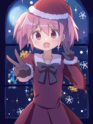 kaname madoka from christmas by ruru (rurumagi)
