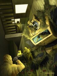 bumblebee (transformers) from backrooms (creepypasta)