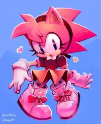 amy rose from sonic (series) by zer0jenny