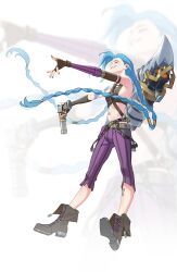 jinx (league of legends) from arcane: league of legends by yiguan li