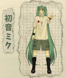 hatsune miku from vocaloid