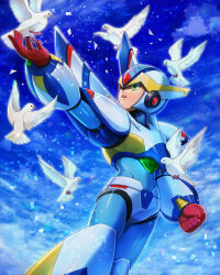 falcon armor x (mega man) from mega man (series) by kiwakiwa