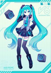 hatsune miku from vocaloid