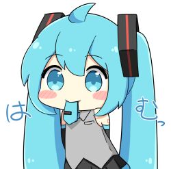 hatsune miku from vocaloid by nukotun