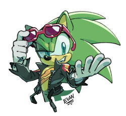 scourge the hedgehog from sonic (series) by evan stanley
