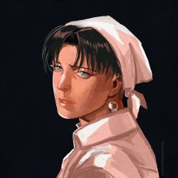 levi (shingeki no kyojin) from girl with a pearl earring