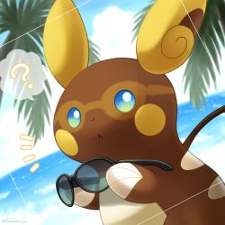 alolan raichu from pokemon by sasabunecafe
