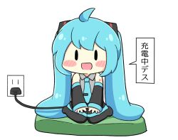 hatsune miku from vocaloid by nukotun