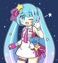 hatsune miku from vocaloid by nukotun