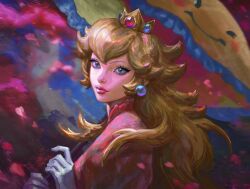 princess peach from super mario bros. by cateille