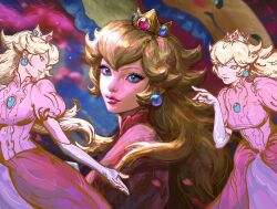 princess peach from super mario bros. by cateille