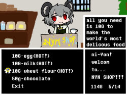 nazrin from cookie (touhou)