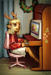 noelle holiday from deltarune by medyrick