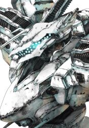 white glint from armored core